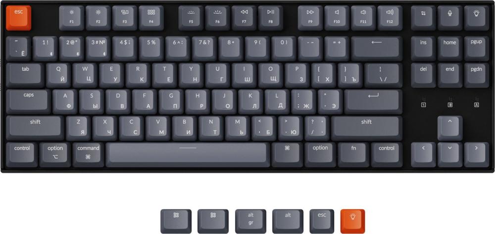 Клавиатура Keychron K8-H3 RGB K8-H3-RU (Gateron G Pro Brown)- фото2