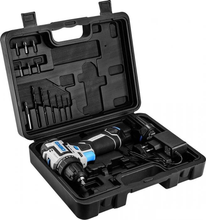 Дрель-шуруповерт Deko Loner 12V Pro 085-1011 (с 2-мя АКБ, кейс)- фото4
