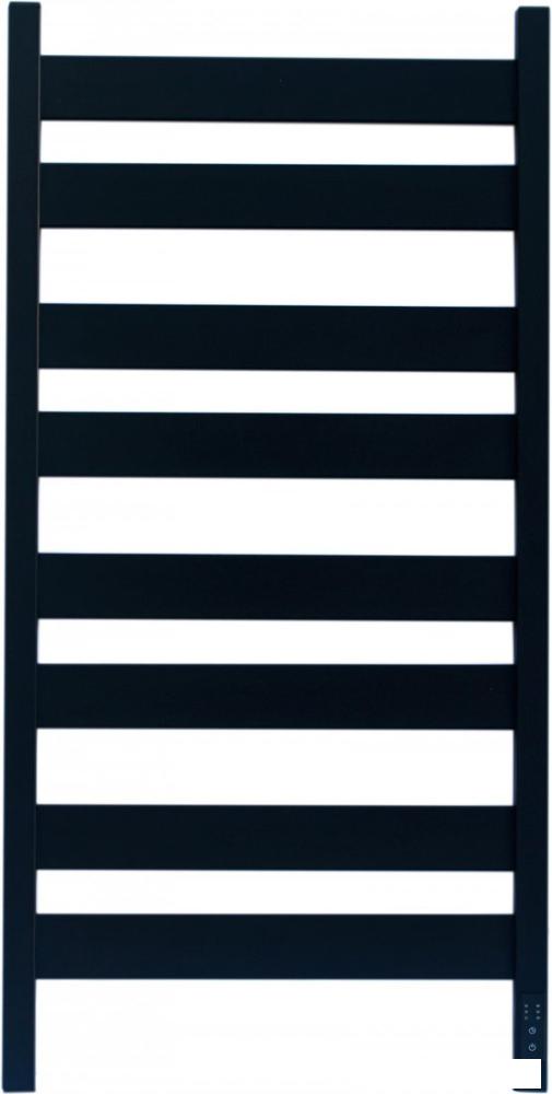 Полотенцесушитель Granula Альфа Квадро 50x100 (терморегулятор, черный матовый)