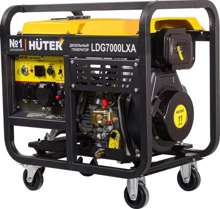 Дизельный генератор Huter LDG 7000LXА- фото