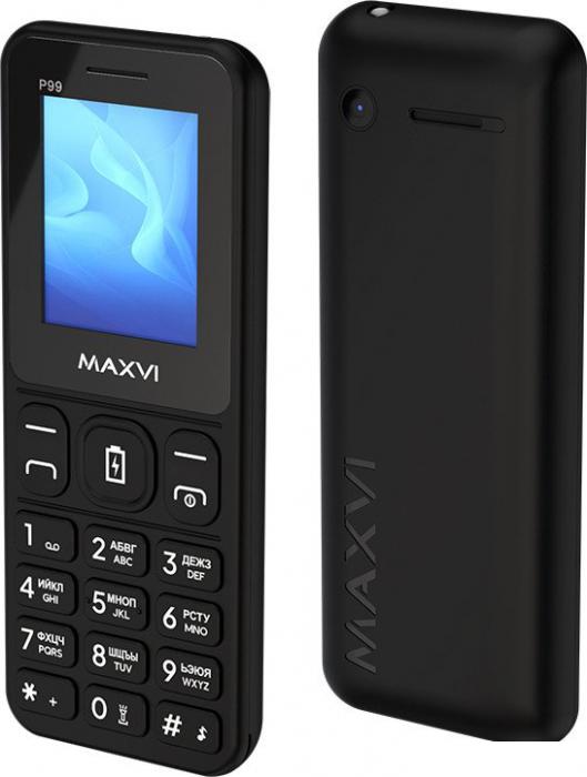Кнопочный телефон Maxvi P99 (черный)- фото