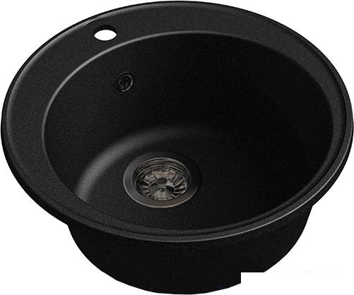 Кухонная мойка GranFest QUARZ Z-08 (черный)- фото