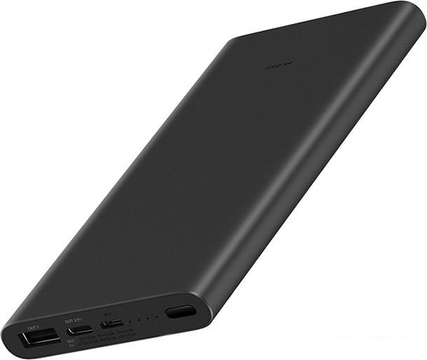 Портативное зарядное устройство Xiaomi Mi Power Bank 3 PLM12ZM 10000mAh (черный)- фото2
