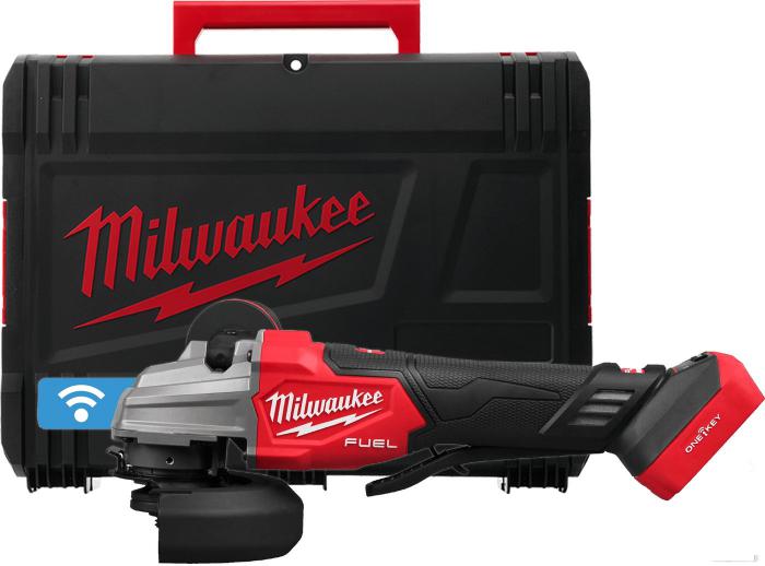 Угловая шлифмашина Milwaukee M18 Fuel One-Key M18FSAGSVO125X-0X 4933493552 (без АКБ, кейс)- фото