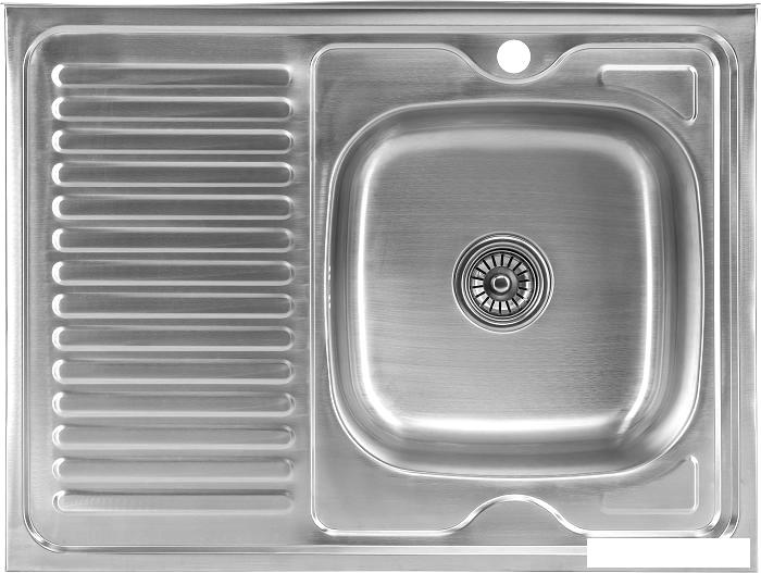 Кухонная мойка Saniteco 8060S-R (с сифоном)- фото