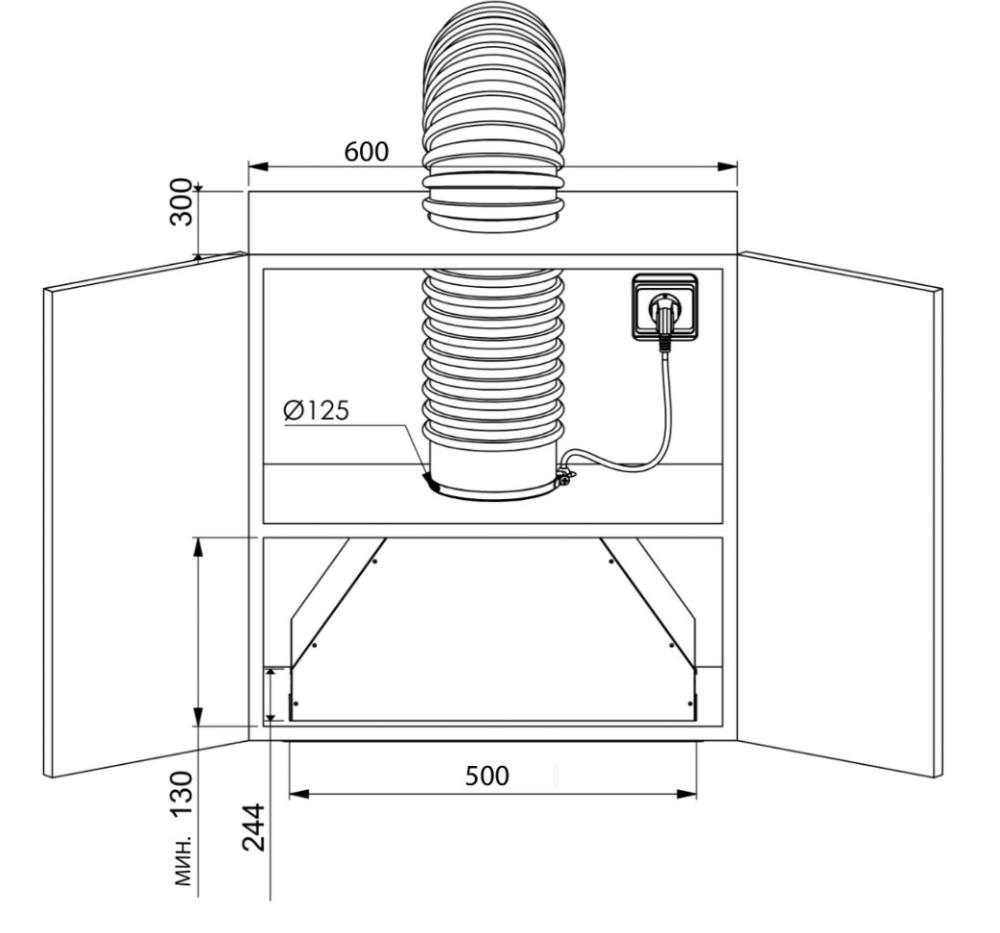 Кухонная вытяжка ZUGEL ZHI521X- фото2