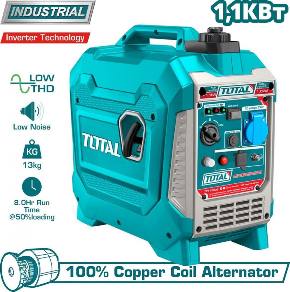 Бензиновый генератор Total TP515006- фото2