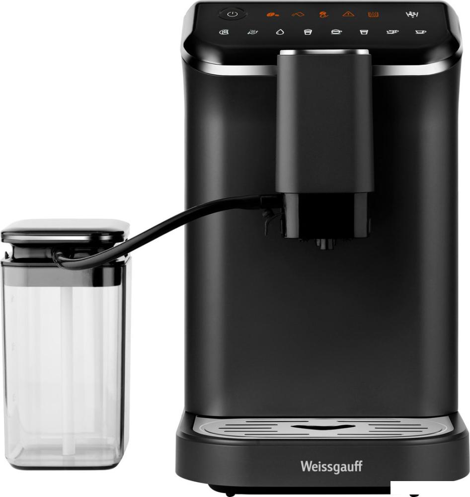 Кофемашина Weissgauff WCM-325 Black Automatic Touch Cappuccino- фото