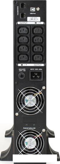 Источник бесперебойного питания ExeGate SinePower UHB-3000.LCD.AVR.C13.RJ.USB.2U- фото4