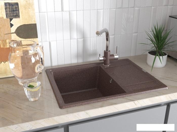 Кухонная мойка Paulmark Weimar PM216550-BE- фото3