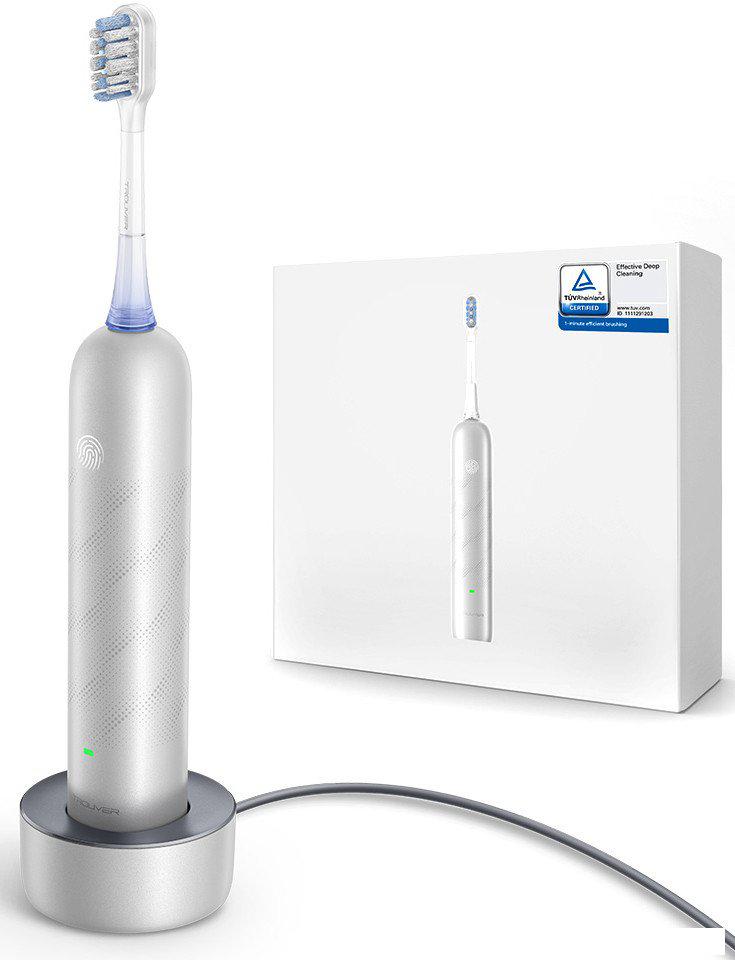Электрическая зубная щетка Trouver 3D Clean Electric Toothbrush ATB15A (серебристый)- фото3
