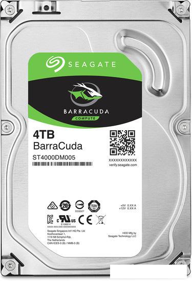 Жесткий диск Seagate Barracuda 4TB [ST4000DM004]- фото