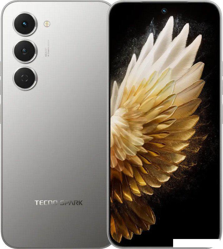 Телефон Tecno Spark 40 Pro 8GB/256GB (лунный титановый)
