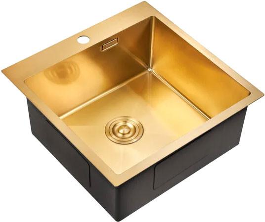 Кухонная мойка Milacio Denia 51 Steel MC.77488 (золотой)- фото