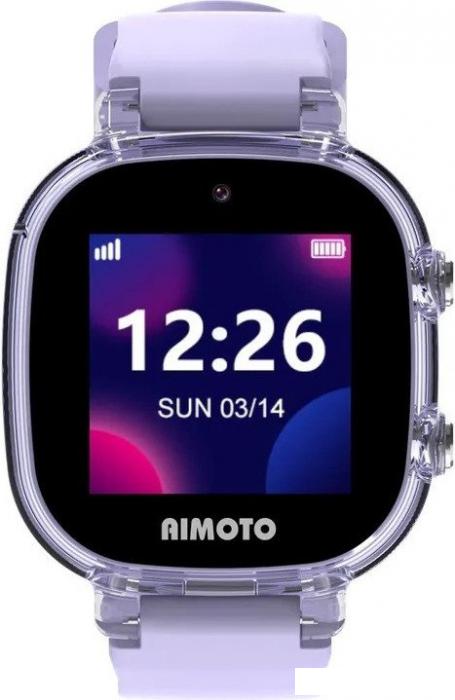 Умные часы с наушниками Aimoto Crystal 4G (сиреневый)- фото4