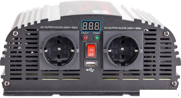 Автомобильный инвертор GEOFOX MD 1200W/24v- фото4