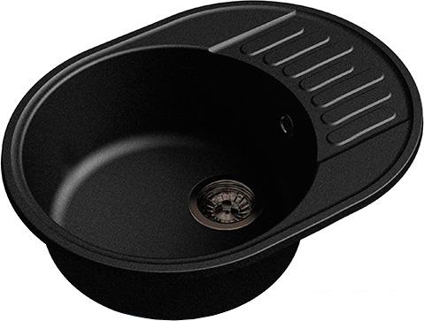 Кухонная мойка GranFest QUARZ Z-58 (черный)- фото2