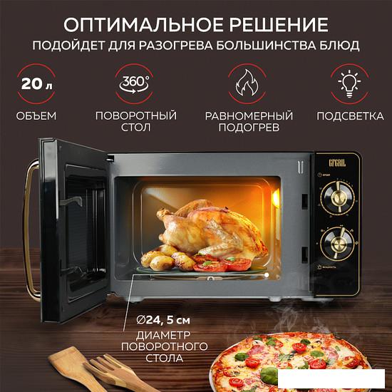 Микроволновая печь GFgril GF-MWO202 (черный)- фото