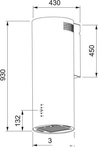 Кухонная вытяжка Franke Axis 35 WH 335.0706.919- фото3