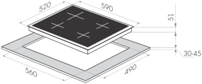 Варочная панель HOMSair HGG641EWH- фото3