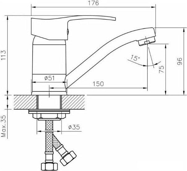 Смеситель Golden Fox Yorkshire Dales 11215-FOX- фото3