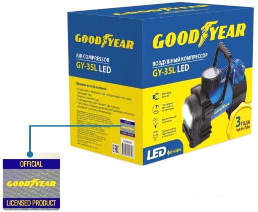 Автомобильный компрессор Goodyear GY-35L LED- фото4