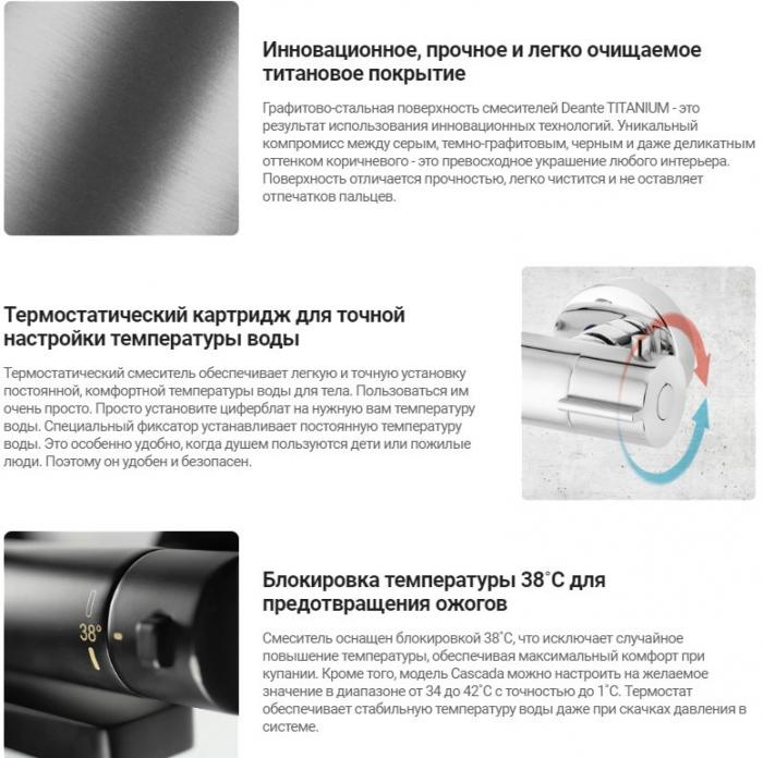 Смеситель Deante Titanium BCH D4BT- фото2