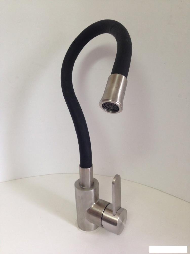 Смеситель Ledeme L74004-2 (сатин/черный)- фото2