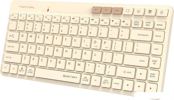 Клавиатура A4Tech Fstyler FBK26C AS (бежевый)- фото3