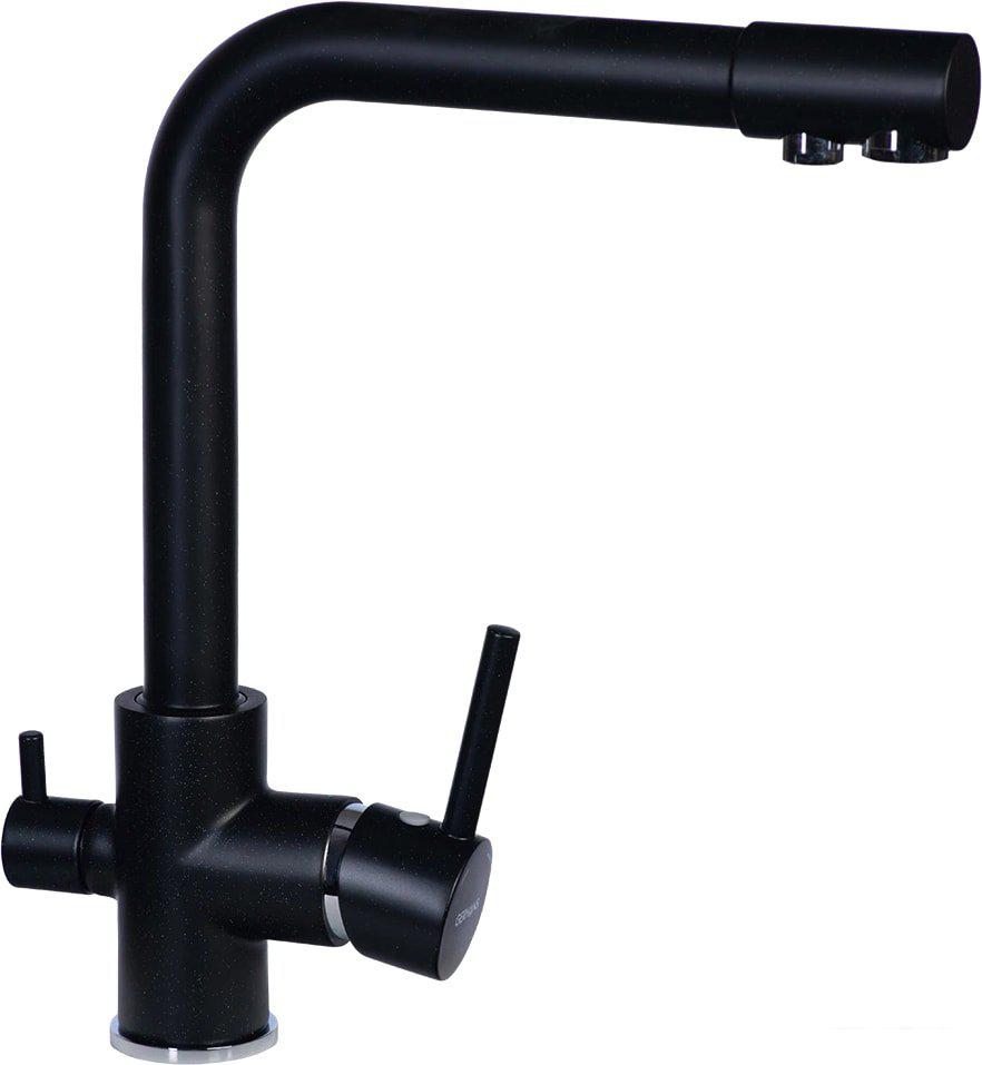 Смеситель Gerhans HU01K4055-3-25 (оникс)- фото