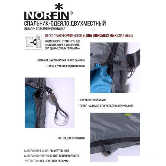 Спальный мешок Norfin Alpine Comfort Double 250- фото2