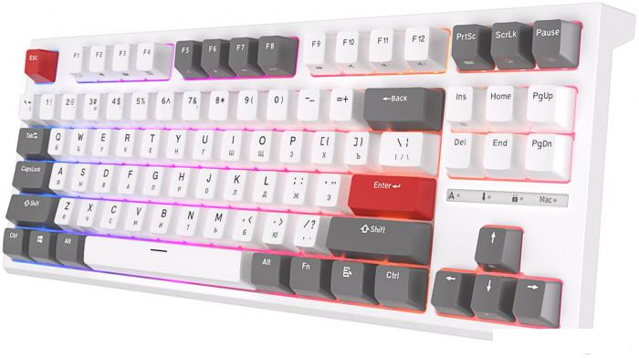 Клавиатура Royal Kludge RK-R87 RGB (белый, RK Blue)- фото2