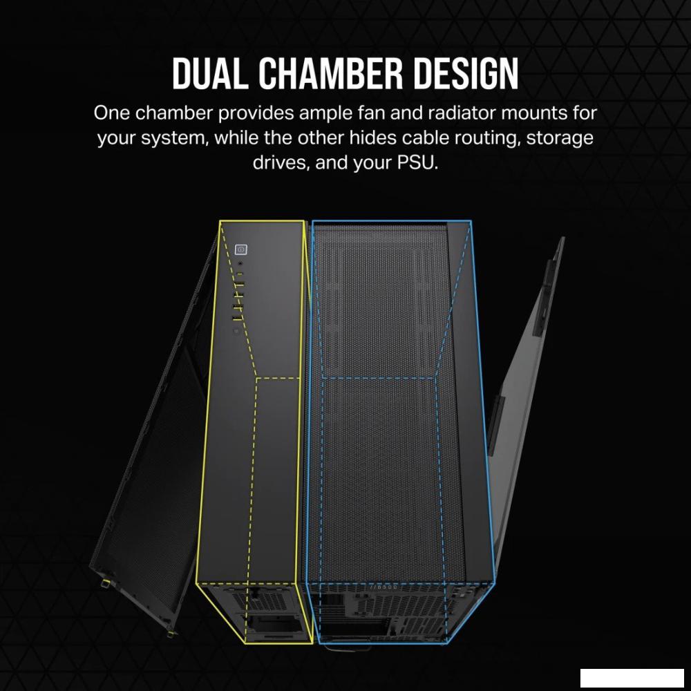 Корпус Corsair 6500D Airflow Dual Chamber CC-9011259-WW- фото4