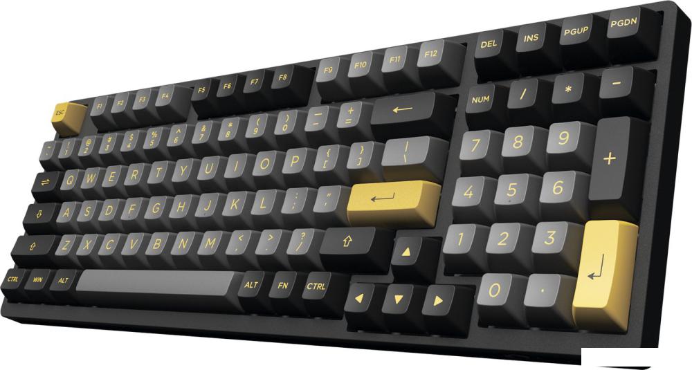 Клавиатура Akko 3098N Black & Gold (TTC Gold Pink)- фото3