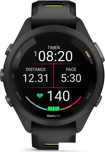 Умные часы Garmin Forerunner 265S 42 мм (черный/желтый)- фото2