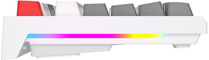 Клавиатура Royal Kludge RK-R87 RGB (белый, RK Red)- фото4