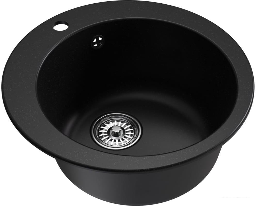 Кухонная мойка Mixline ML-GM13 551898 (ультра-черный)- фото2