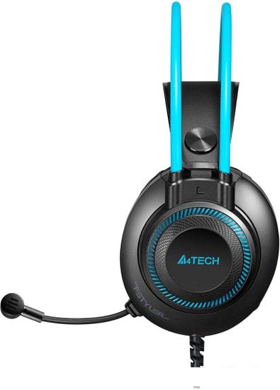 Наушники A4Tech Fstyler FH200U (серый/голубой)- фото2