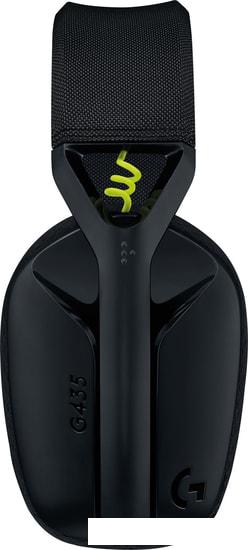 Наушники Logitech G435 Lightspeed (черный/неоновый желтый)- фото3