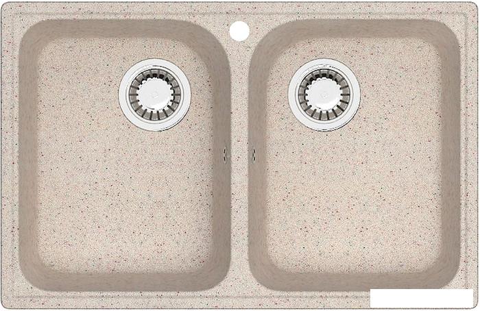 Кухонная мойка Berge BR-7322 (бежевый)- фото