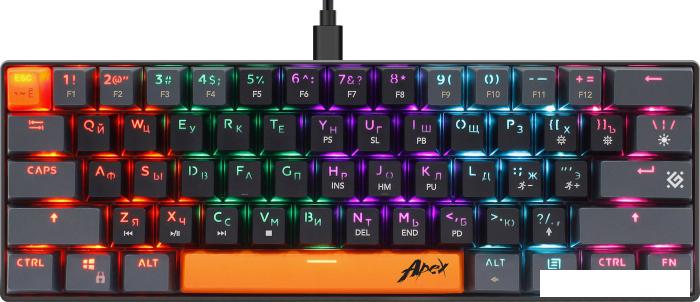 Клавиатура Defender Apex GK-002 (черный/серый)- фото