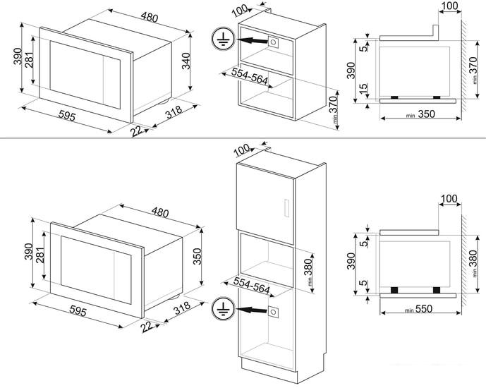 Микроволновая печь Smeg FMI320X2- фото2