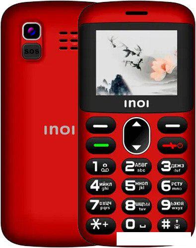 Телефон Inoi 148 Senior 4G (красный)- фото