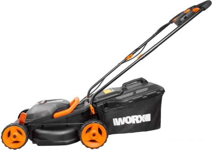 Колёсная газонокосилка Worx WG779E (с 2-мя АКБ)- фото2