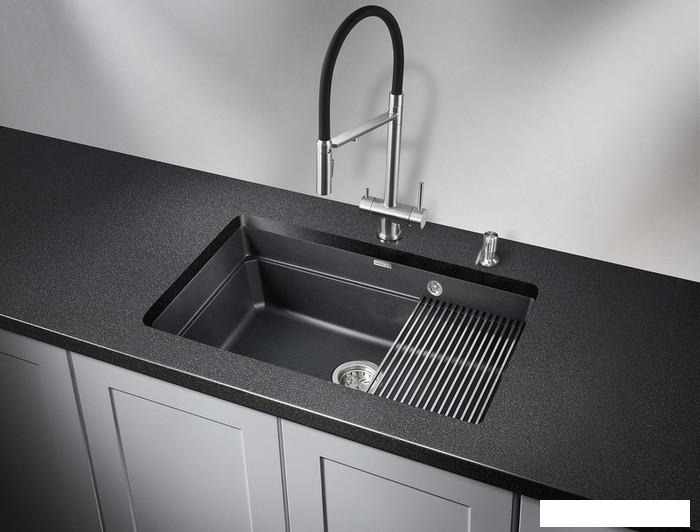 Кухонная мойка Granula KS-7303 (шварц)- фото2