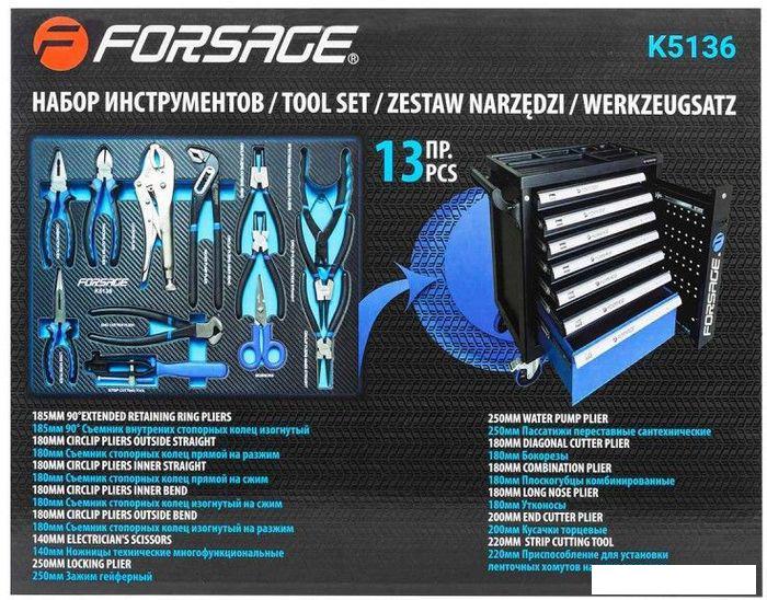 Набор пассатижей FORSAGE F-K5136 (13 предметов)- фото4