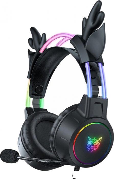 Наушники Onikuma X15 Pro Deer Ears (черный)- фото