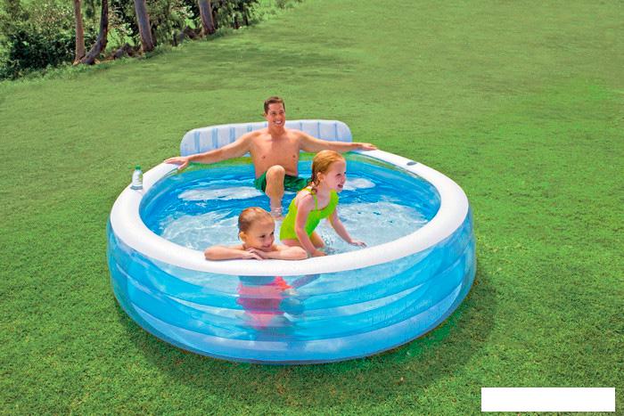 Надувной бассейн Intex Swim Center Family Lounge 224x216x76 (57190)- фото2