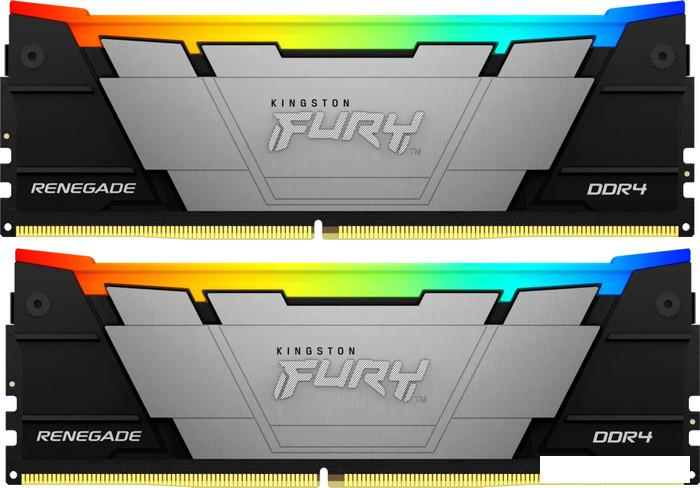 Оперативная память Kingston FURY Renegade RGB 2x8ГБ DDR4 4000 МГц KF440C19RB2AK2/16- фото