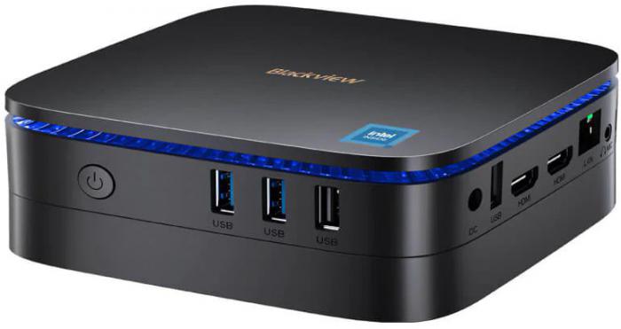 Компактный компьютер Blackview MP60 N5095 16GB+512GB (черный)- фото